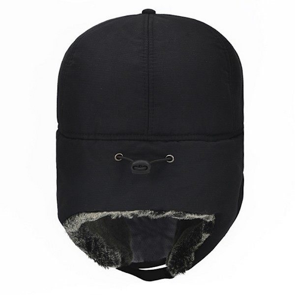 Män Kvinnor Vinter Flygare Bomber Hattar Öronklaffar Snö Skidmössor Dark Grey