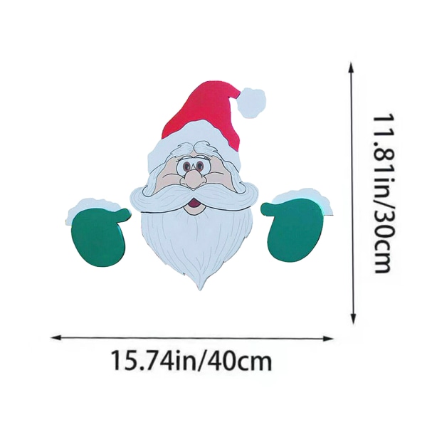 Jultomte Älg Staket Tittare Jul Utomhus Dekoration Elk