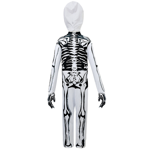 3D Skelet Print Halloween Kostumer Cosplay Bodysuit Catsuits M