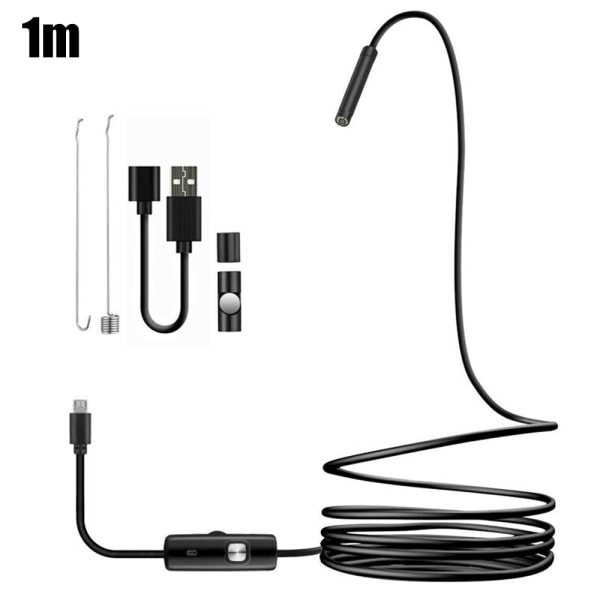 5,5 MM HD USB Endoskop Boroskop Orm Inspektionskamera för Android Inspektion 5.5mm1m