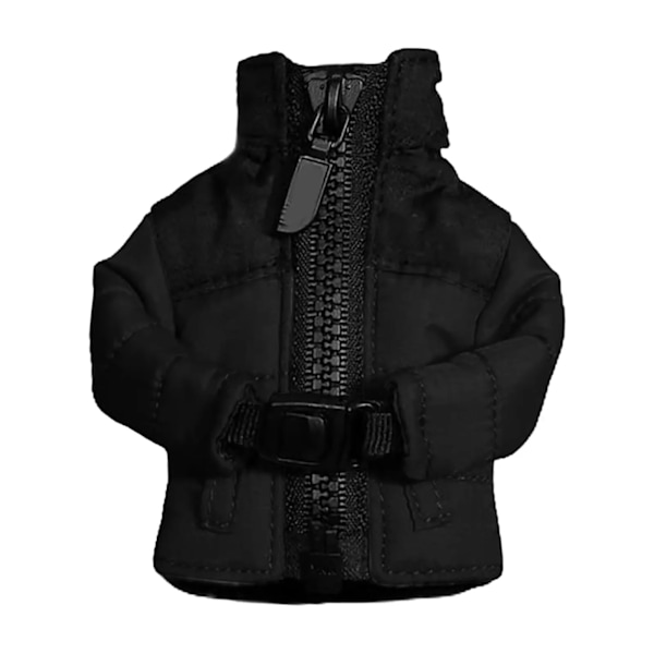 Mini untuvatakki avaimenperä lelut Mini takki riipus avaimenperä Ystävänpäivälahja Black