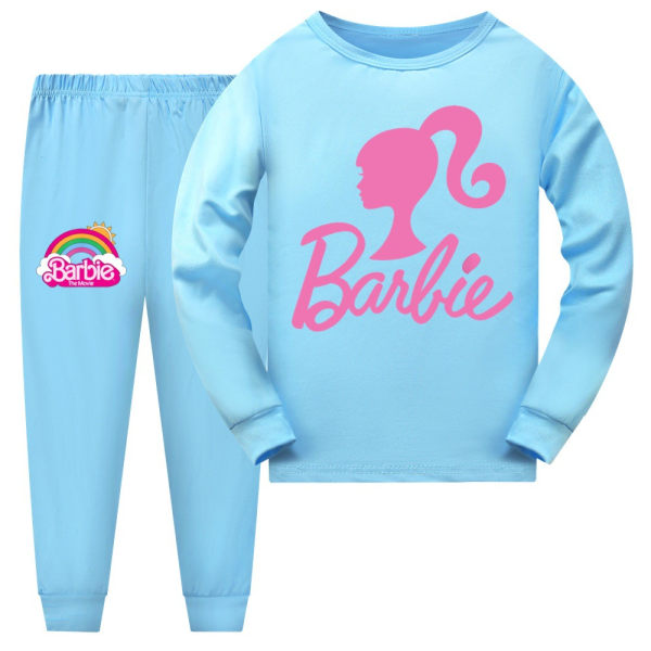Barbie Filmer Träningsset för Barn Sweatshirt Byxor Sportset light blue 130cm