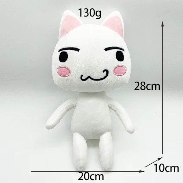 Inoue Toro Kattdjur Plyschleksaker Mjuka Gosedjur Dockor för Barn Pojkar Flickor C
