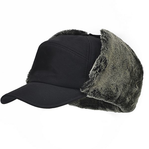 Män Kvinnor Vinter Flygare Bomber Hattar Öronklaffar Snö Skidmössor Dark Grey