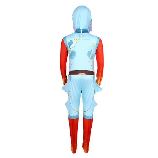 Barn F-ortnite Cosplay Kostym Cartoon Jumpsuit Outfits Halloween Fest Fancy Dress Up 150cm