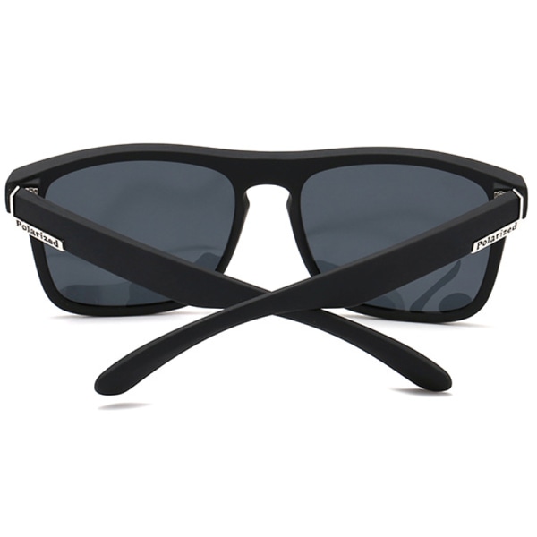 Fyrkantiga solglasögon för män utomhus Anti UV 400 filterglasögon Black Green Frame Black Lenses 1 Pack
