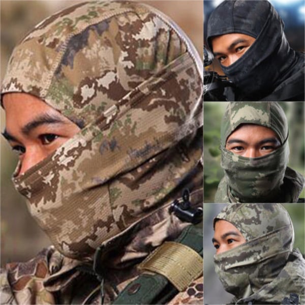 Taktisk Balaclava Camo Mask Halsrör Scarf Utomhusjakt #1