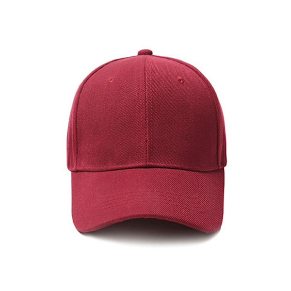 Basebollkeps för män, justerbar sommar solskyddshatt, Golfhuvudbonader Wine Red