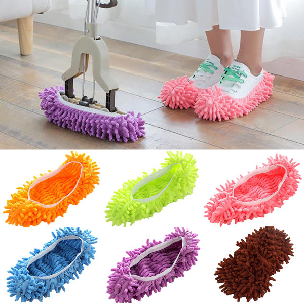 Mop Lazy Duster Sweep Floor Cleaner Tofflor Täcker Home Clean Orange 1 pc