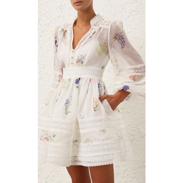 NATURA V-RINGAD MINIKLÄNNING 2XL