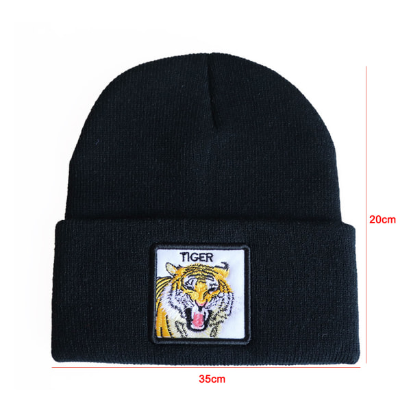 Unisex Djur Beanie Stickad Hatt Elastisk Skidmössa Utomhus Sport Rooster