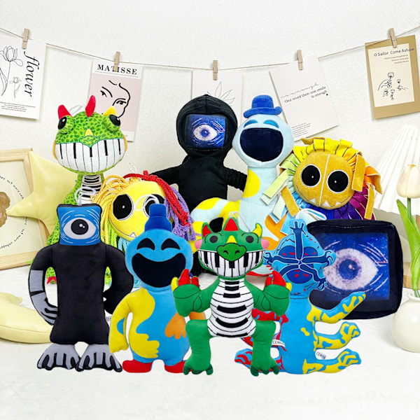 Poppy Playtime Chapter 4 Yarnaby Pianosaurus Nightmare Critters Pehmeät pehmolelut C
