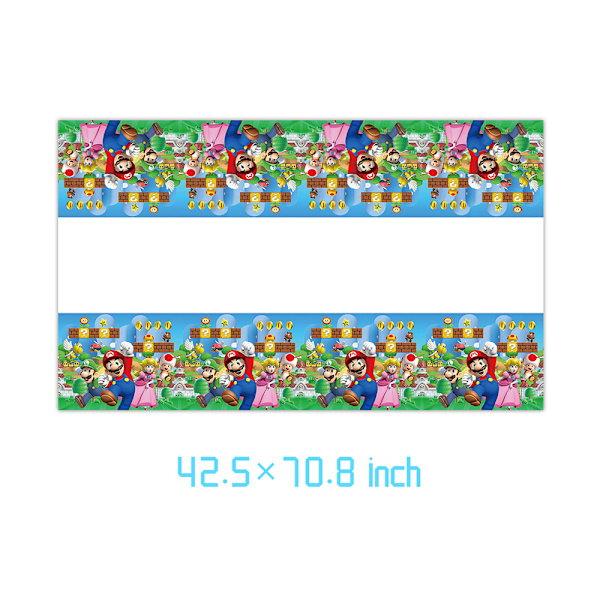 Mario Party Servisesett Festutstyr Dekorasjon til Bursdag