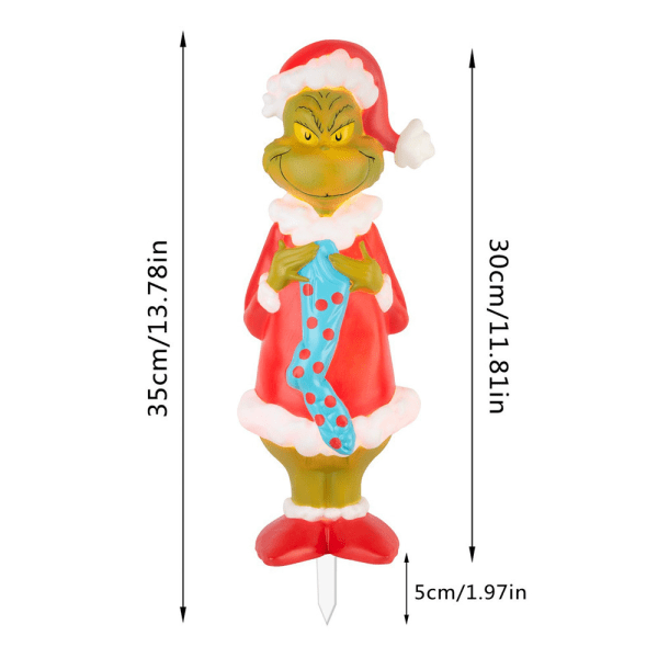 Santa Grinch Kommer Belysning Juldekoration LED-belysning E