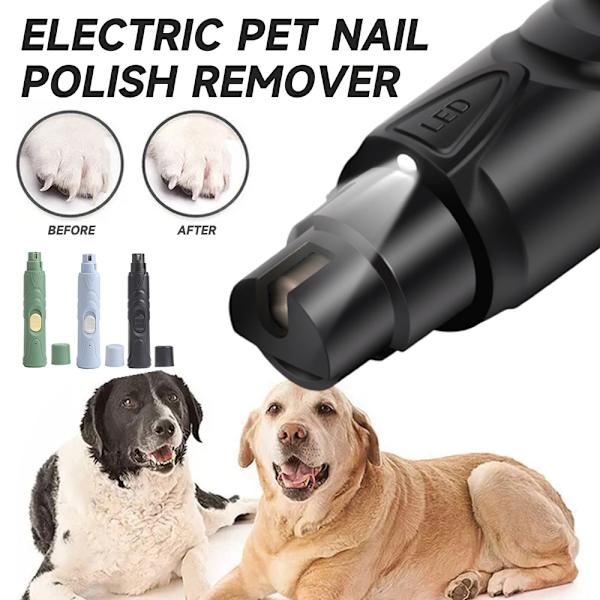 Super tyst nagelslip för husdjur, nagelklippare för hundar och katter, nagelklippare för små och stora hundar Green