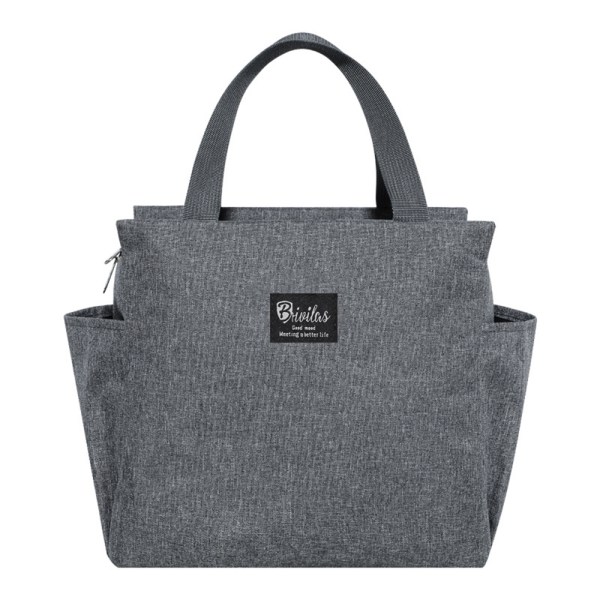 Tjock Lunchlåda Bärbar Lunchväska Isoleringspåse Grey