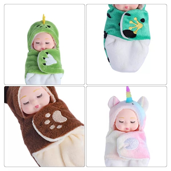 6 st Mini Reborn Babydocka Simulation Återfödelsedockor Leksak Barn Flickleksaker 6PCS