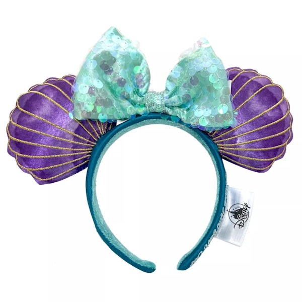 Disney Parks Minnie Öron Party Sjöjungfru Ariel Lila Iridescent Hårband
