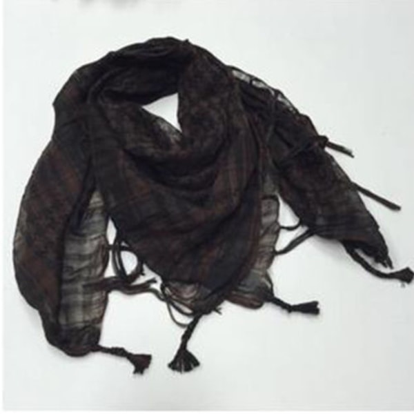 Dam- och Herr Tactical Army Arab Scarf KeffIyeh Militär Halsduk Burn