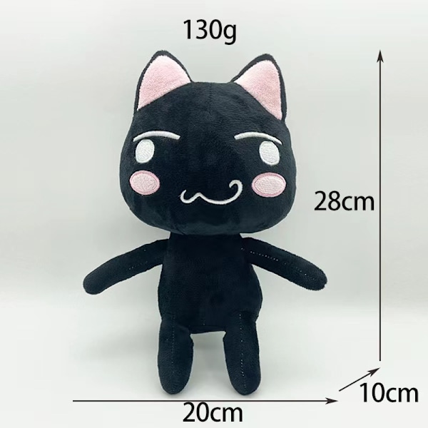 Inoue Toro Kattdjur Plyschleksaker Mjuka Gosedjur Dockor för Barn Pojkar Flickor D