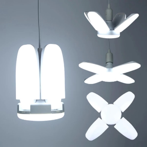 LED-lampor Deformerbar fyrbladig glödlampa Justerbar belysning