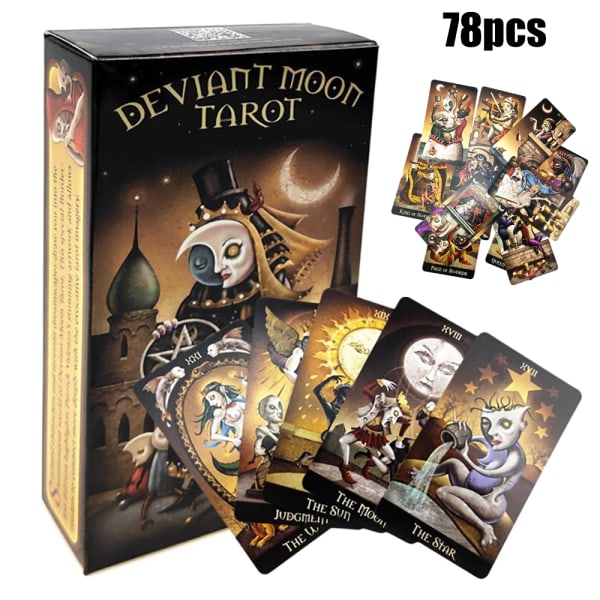 Deviant Moon Tarot Kortlek 78 Kort Spådomsprofet Modern Tarot