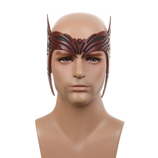 Halloween Mask Superhjälte Cosplay Wanda Scarlet Witch Hjälm Crown Maximoff Mask Maskerad Prop