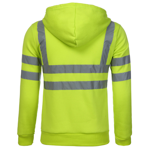 Hej Vis Säkerhetsväst Hög Synlighet Reflekterande Jacka # 2 Green 4XL