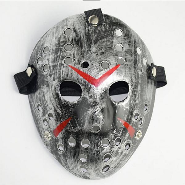 Halloween den 13:e Skräckskrämmande Mask Cosplay White