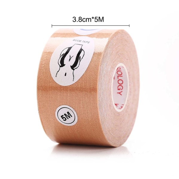 5M Lift Tape Roll Push Up Osynlig BH Cover Sticker Kit Apricot L