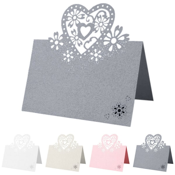 100 kpl Häärakkausistuin kortti, kiitoskortti, puhekortti Silver gray
