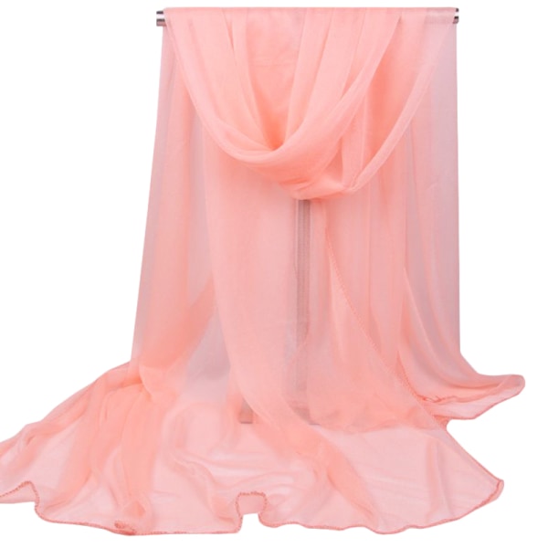 Dam lång slät sjal Scarf Wrap Style Casual Scarf deep  pink