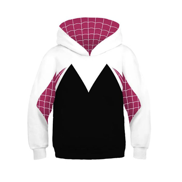 Spider-Man Into the Spider-Verse Barn Huvtröjor Kappa Cosplay Topp B XS