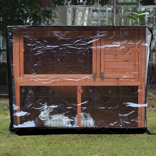 Kaninhusöverdrag Väder Regntätt Kraftigt Marsvin Black 122*50*105cm