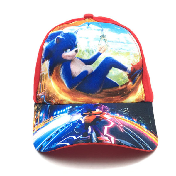Sonic The Hedgehog Hat Cap basebollkeps för pojkar, flickor B