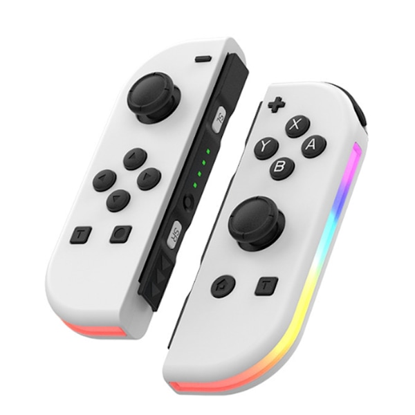 Trådlös Spelkontroll för Nintendos Switch Joy Con, Vänster & Höger White