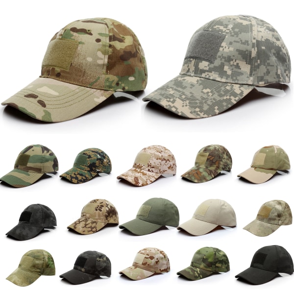 Män Camo Tactical Operator Baseball Hat Outdoor Peaked Cap Army Green - Python Print