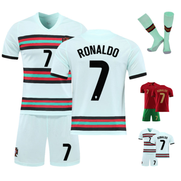 Portugal Hemma och Borta nr 7 Cristiano Ronaldo Set Home No. 7 12-13Y