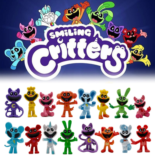 Smiling Critters Figur Smiling Critters Cat Nap Dog Day Catnap Dogday Figurset A 8PCS