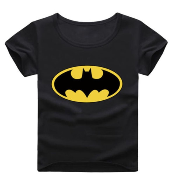 Barn Novlty Batman Print T-Shirts Toppar Black 130 cm