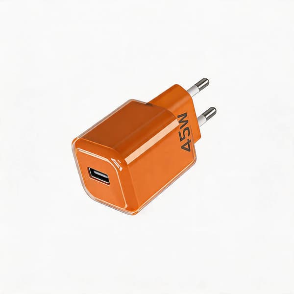 GaN 45w USB-C Oplader Orange
