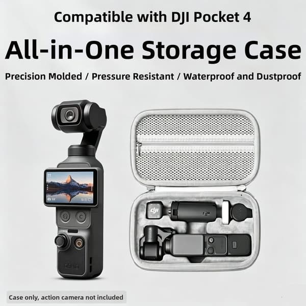 Hard EVA støtsikker veske til DJI Osmo Pocket4 Black
