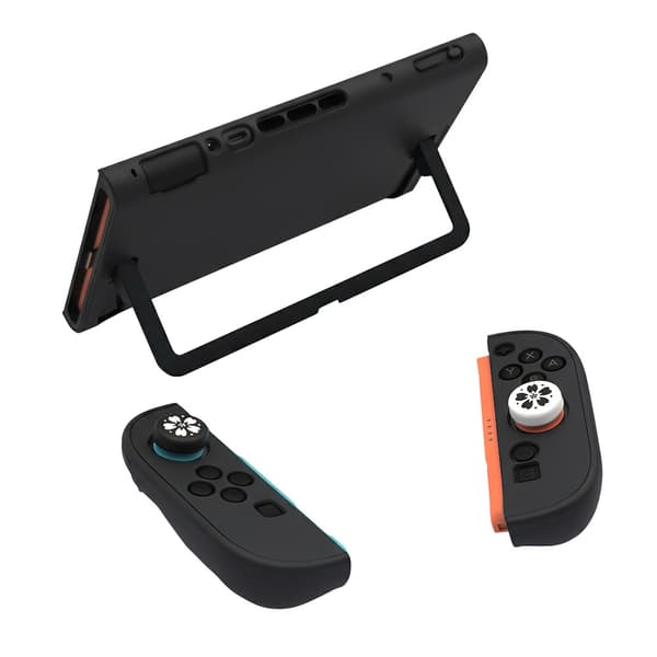 Bæretaske til Nintendo Switch 2-konsol, inkluderer 1 par joystick-covers Black