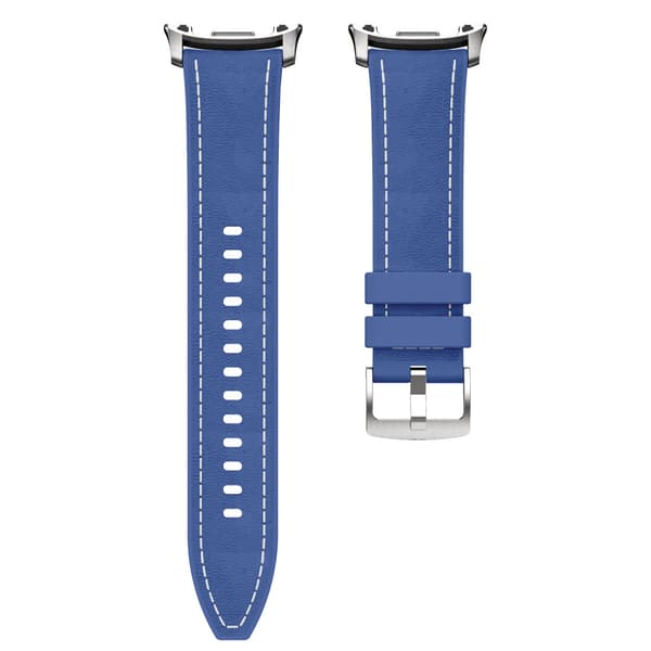 Silikonläderrem för Samsung Watch 9 40/44mm Blue