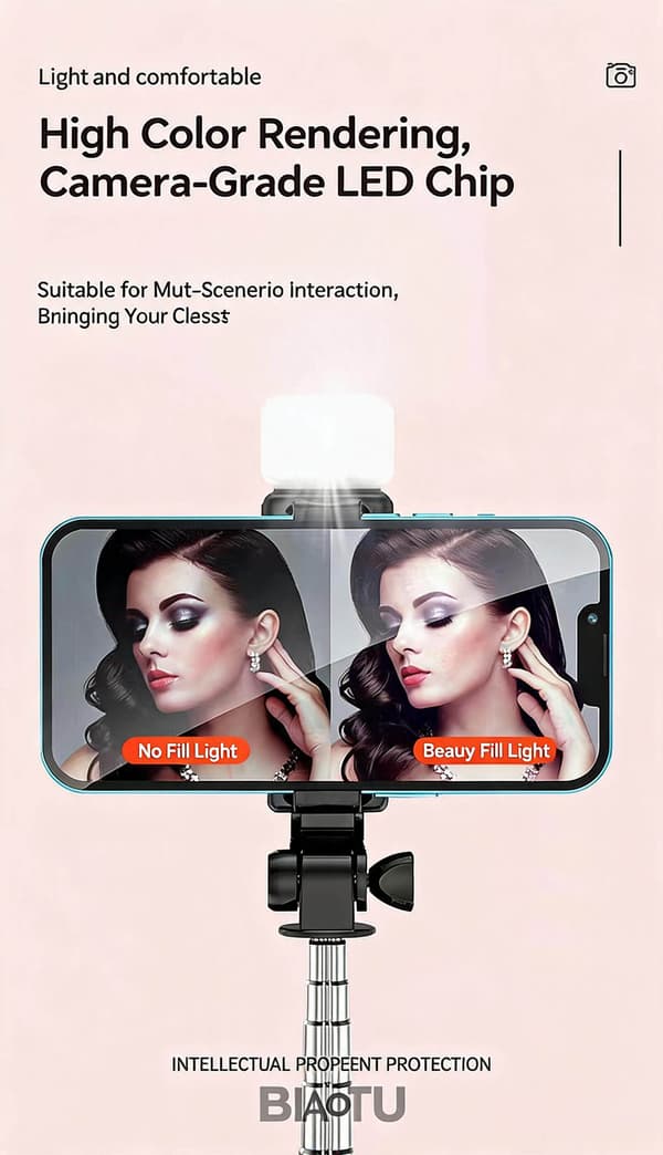 Selfiepinne 0,7M omfattande Bluetooth White