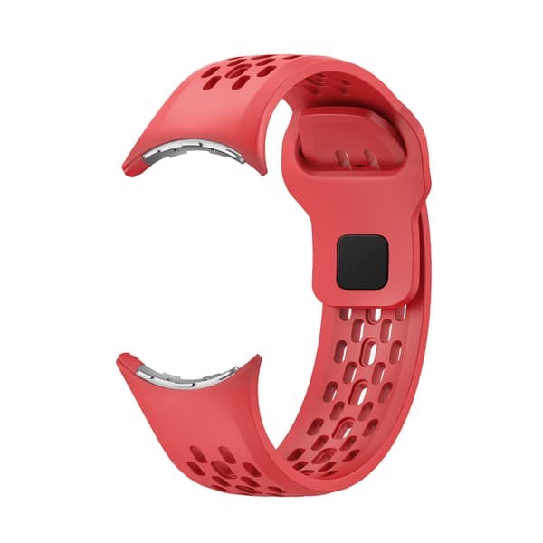 Andningsbart silikonarmband för Google Pixel Watch 5 45mm Red