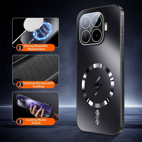 Matt magnetisk telefondeksel til Xiaomi 17T White