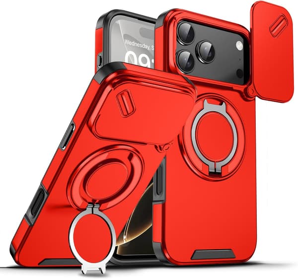 Beskyttelsesetui til iPhone 17 Pro Max Red