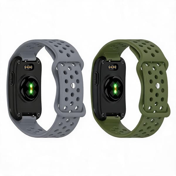 Pustende silikonrem for Garmin Cirqa (2-pakning)