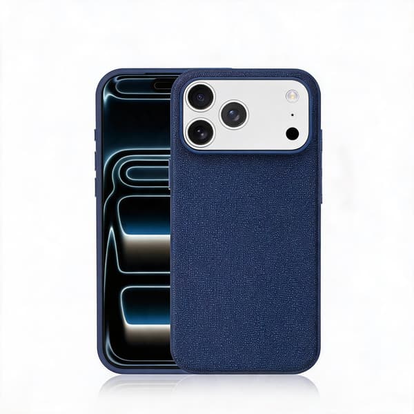 Magnetisk deksel til iPhone 18 Pro Max i teknisk stoff Blue